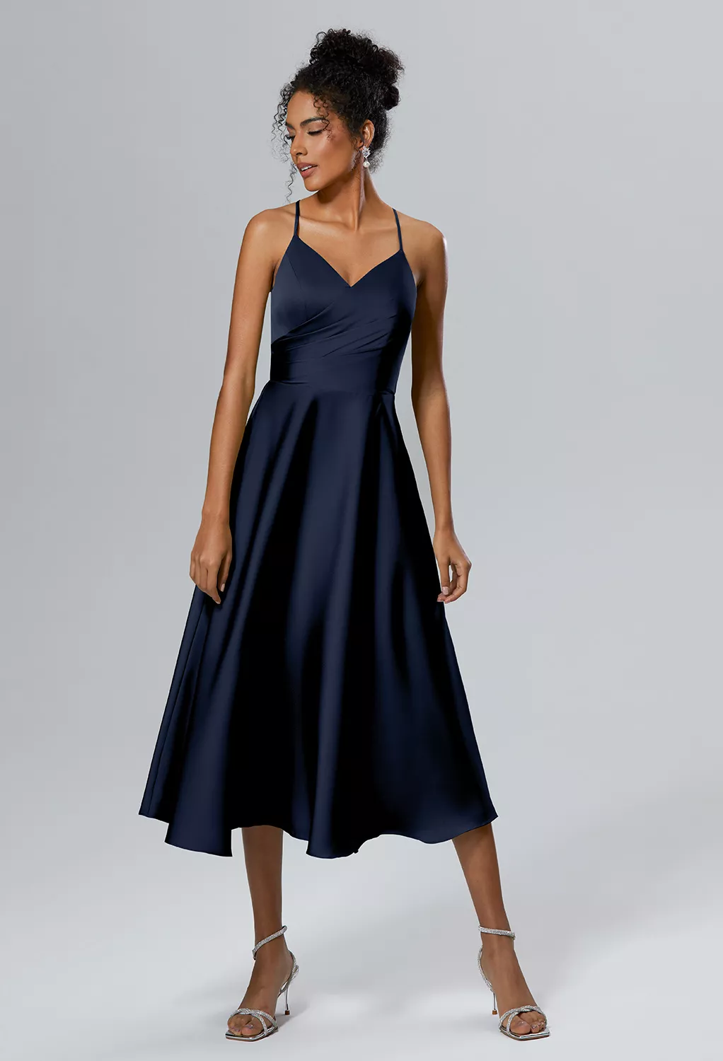 AW Vina Dark Navy  Spring Wedding Guest Dresses